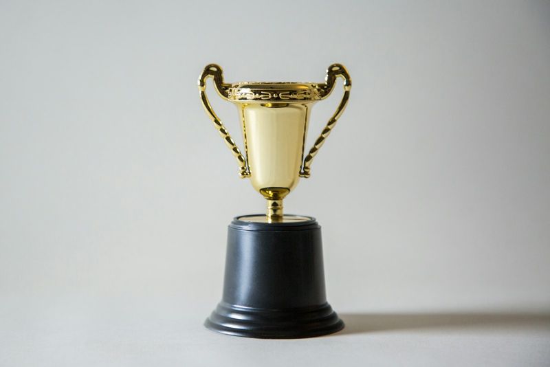 A trophy cup